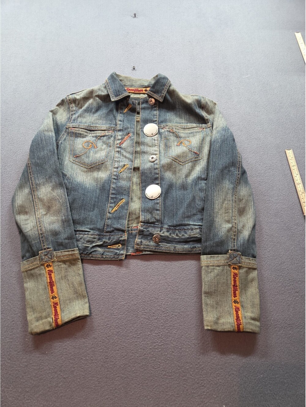 women's blue vintage blue denim jacket from Rocawear size S